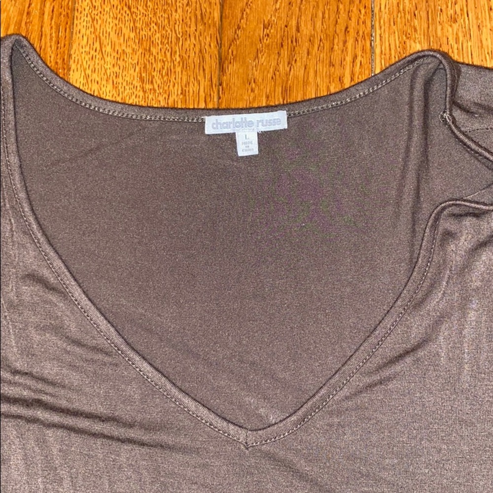 long sleeve v neck